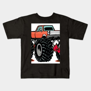 Monster Truck Painting Kids T-Shirt